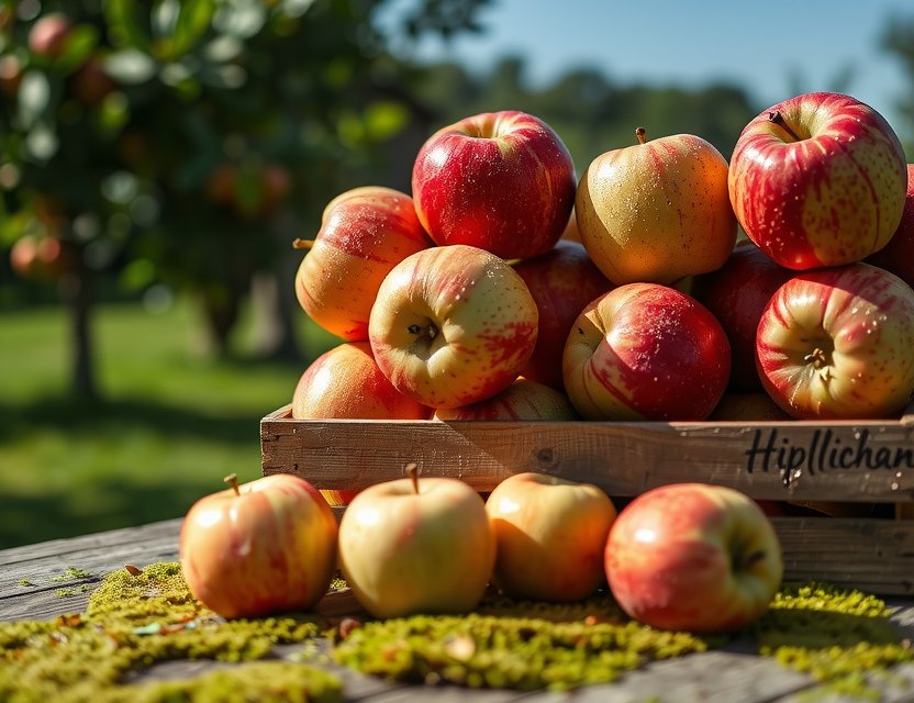 Fresh apples from the orchard
